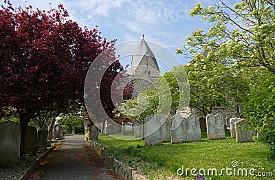 Church of St Mary, The Blessed Virgin, Sompting, Sussex, UK Stock Photo