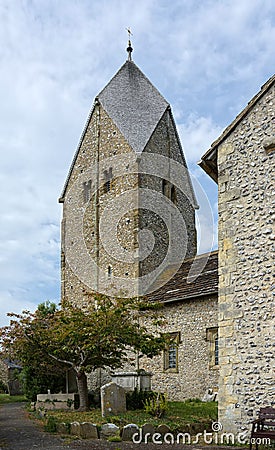 Church of St Mary, The Blessed Virgin, Sompting, Sussex, UK Stock Photo