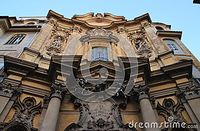 Church of St. Mary in Campo Marzio Stock Photo