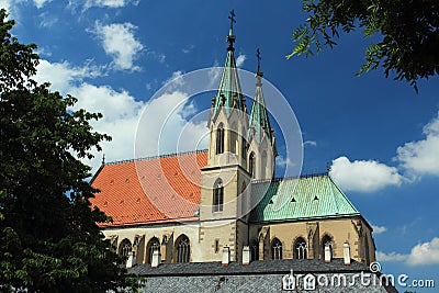 Church of St. Maurice in Kromeriz Stock Photo