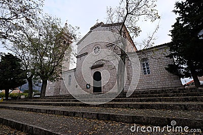 Church of St. Nicholas in Cilipi, Croatia Stock Photo