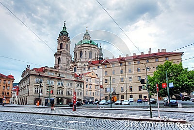 The Church of St. Nicholas in Prague, Czech Republic Editorial Stock Photo