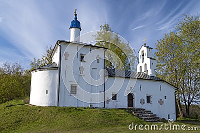 Church of St. Nicholas the Wonderworker (1650). Truvor settlement, Izborsk. Pskov region, Russia Stock Photo