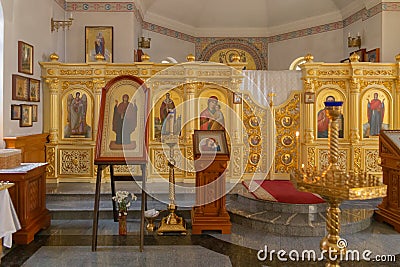 The Church of St. Nina and the Transfiguration of the Lord in the village of Gaspra Editorial Stock Photo
