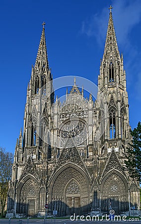 Church of St. Ouen, Rouen Stock Photo