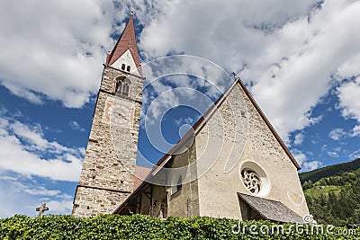 Church of St Pankraz perspective horizontal Stock Photo