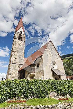 Church of St Pankraz perspective vertical Stock Photo