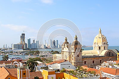 Church of St Peter Claver in Cartagena, Colombia Stock Photo