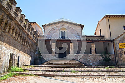 Church of St. Severino. Spello. Umbria. Italy. Stock Photo