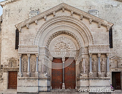 Church of St Trophime Arles Provence France Stock Photo