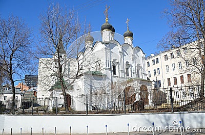 The Church of St. Vladimir equal to the Apostles in the Old Gardens. Moscow Stock Photo