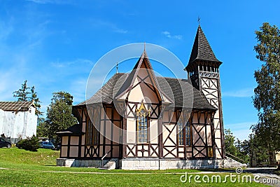 Church in Stary Smokovec, High Tatras, Slovakia Stock Photo