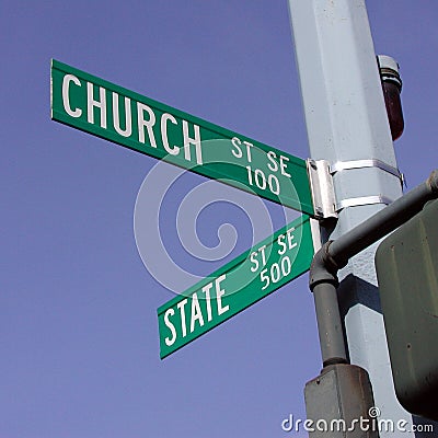 Church and State Stock Photo