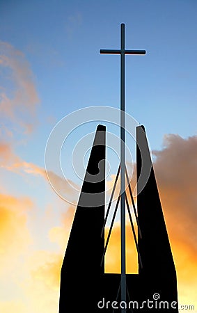 Church Steeple and Faith Stock Photo