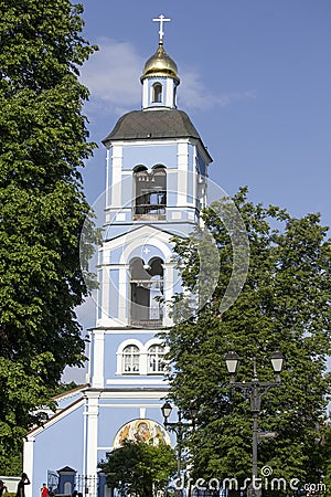 Church of the Theotokos Life Giving in Tsaritsyno Palace Museum Reserve Moscow Editorial Stock Photo