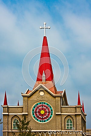 Church tower Stock Photo