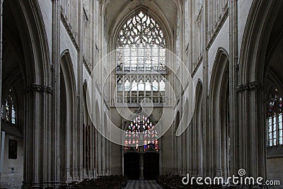 Church of the Trinity abbey - VendÃ´me - France Stock Photo