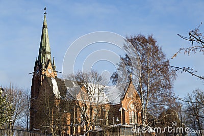 Church in UmeÃ¥, Sweden Stock Photo