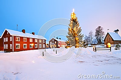 Church Village of Gammelstad Stock Photo