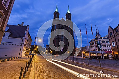 Church of the Virgin Mary in Legnica Stock Photo