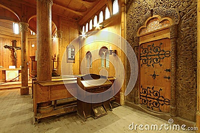 Church Wang interior Editorial Stock Photo