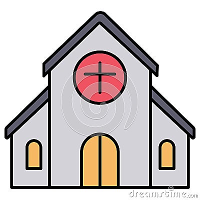 Church Which Can Easily Modify Or Edit Vector Illustration