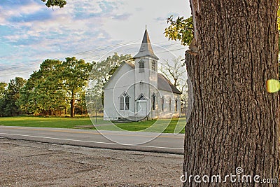 Church In The Wildwood Stock Photo