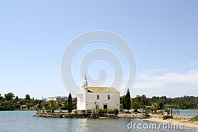 Church of Ypapanti, Gouvia, Corfu, Greece Editorial Stock Photo