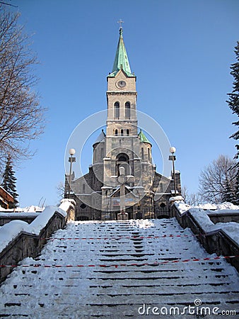 Church in Zakopane Stock Photo