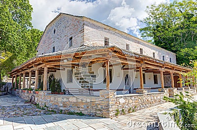 Church of Zoodochos Pigi in Vizitsa village, Pelion, Greece Stock Photo