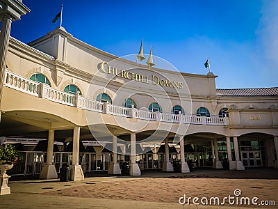 Churchill Downs Kentucky Derby Entrance Editorial Stock Photo