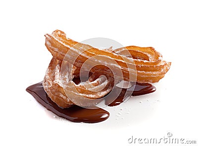 Churro Sticks, Churros Pastry, Fried Spanish Dessert, Churro Sticks, Abstract Generative Ai Illustration Stock Photo