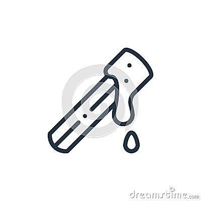 churro vector icon isolated on white background. Outline, thin line churro icon for website design and mobile, app development. Vector Illustration