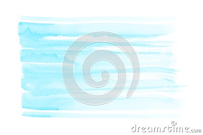 Cian blue stripe watercolor background - paper texture Cartoon Illustration