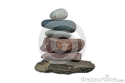 Cian gray natural river stone Stock Photo