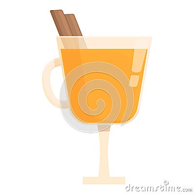 Cider cocktail icon cartoon vector. Season natural brew Vector Illustration