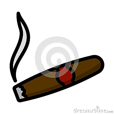 Cigar Icon Vector Illustration