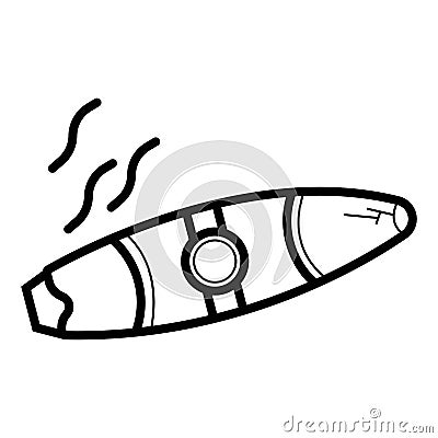 Cigar icon Cartoon Illustration