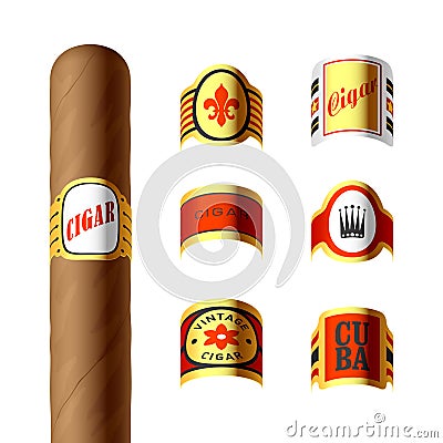 Cigar labels Vector Illustration