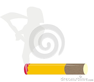 Cigarette kills Vector Illustration