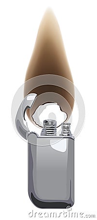 Cigarette-lighter Vector Illustration