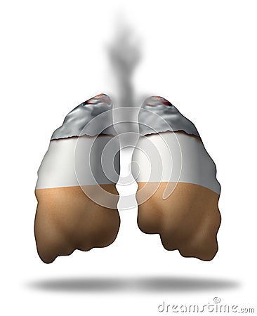 Cigarette Lungs Stock Photo