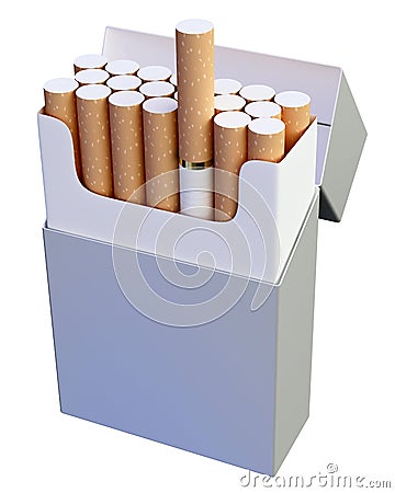 Cigarette pack Stock Photo