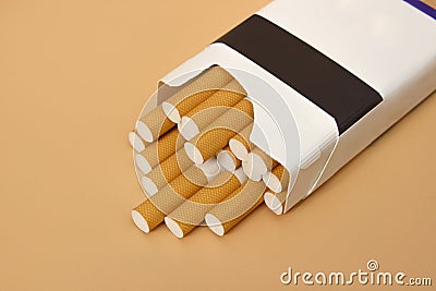 Cigarette pack Stock Photo