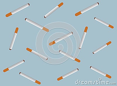 Cigarettes background Vector Illustration