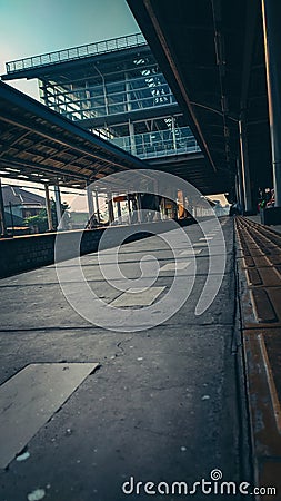 Cikarang Train Station Editorial Stock Photo