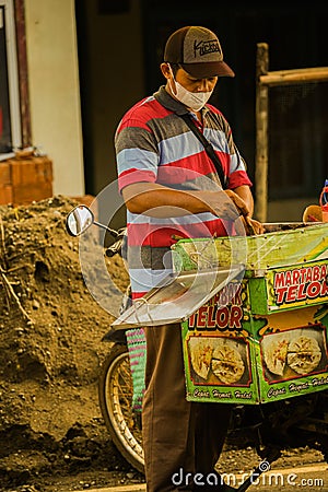 Traditional Food Traders by Walking Around Selling Editorial Stock Photo