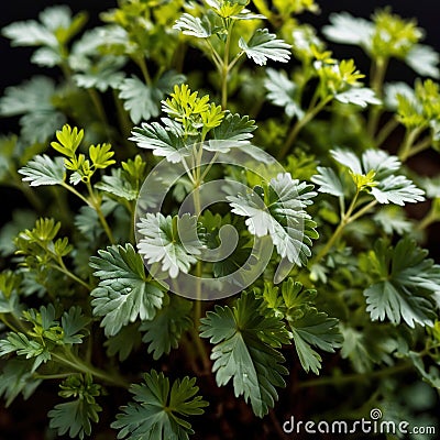 cilantro, fresh herbs leaves seasoning for cooking ingredient Stock Photo