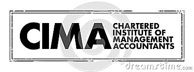 CIMA Chartered Institute of Management Accountants - training and qualification in management accountancy and related subjects, Stock Photo