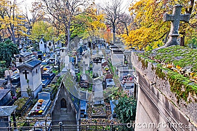 CimetiÃ¨re de Montmartre, Paris, France Editorial Stock Photo